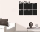 Weekly Planner Chalkboard Calendar - Modern Vinyl Wall Decal